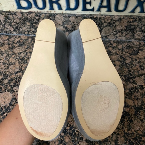 Steve Madden Pammy Gray Linen Wedge Size 10 - Picture 3 of 5